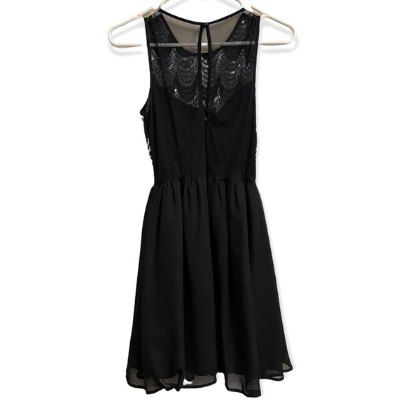 Black Dress with Sequins - As U Wish - Picture 3 of 12